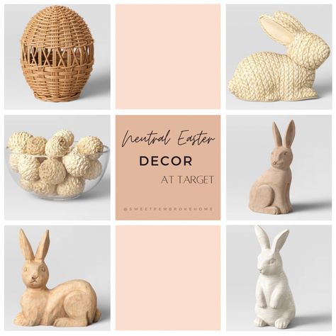 Neutral Easter Decor, Neutral Easter, Vendor Ideas, Target Home Decor, Decor 2024, Easter Holidays, Holiday Home Decor, Easter Decor, Glass Candle