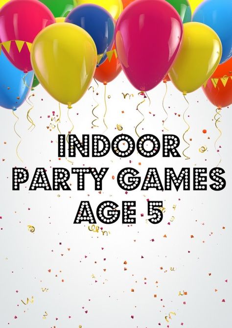 Planning a 5th birthday party bash during the cold or rainy season? Make sure you have some awesome indoor party games for age 5 on hand, like these ideas! Indoor Birthday Party Games, Party Games Indoor, Indoor Party Games, Games Indoor, Toddler Party Games, Indoor Birthday Parties, Indoor Birthday, Indoor Party, Birthday Party Games For Kids