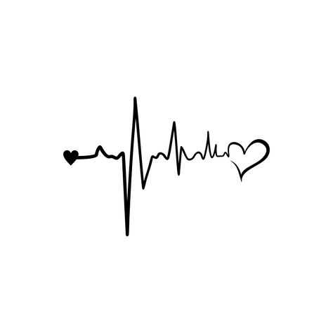 Heart Rate Tattoo Design, Heart Bit Tattoo Design, Small Heartbeat Tattoos For Women, Heart Pulse Tattoo With Name, Heart Rate Tattoo With Name, Pulse Tattoo Design, Black And White Love Art, Heart And Heartbeat Tattoo, Heartbeat Heart Tattoo