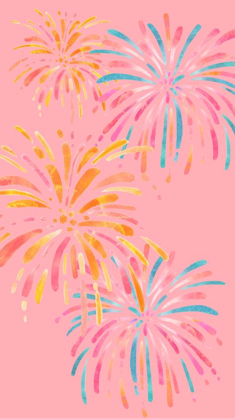 July Iphone Wallpaper, Insta Backgrounds, Summer Fireworks, July Wallpaper, 4th Of July Wallpaper, Fireworks Wallpaper, Canva Planner, Colors Wallpaper, Iphone Wallpaper Preppy