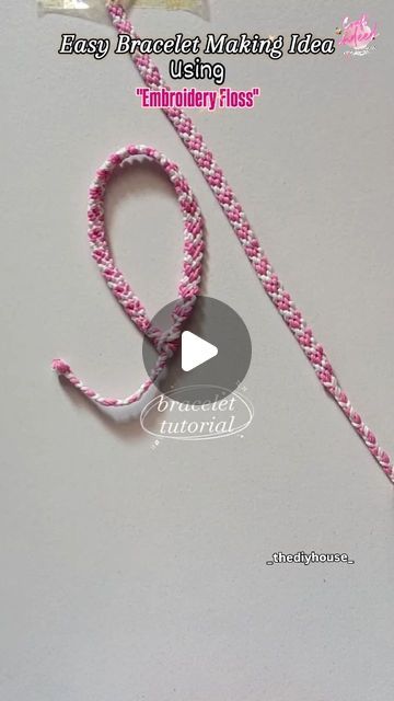 "Cᵣₐfₜ ᵢₙdₑₑd" on Instagram: "Try making this beautiful bracelet following the easiest steps on the internet! 
I know there is so much confusion when it comes to finding a video with clean steps. 
So here you go! 
Don't forget to follow my page for more interesting videos and DIY'S AND CREATIVITY.
@_thediyhouse_ 
.
.
.
.
#trending #art #artist #artistsoninstagram #diycrafts #craftastherapy #diyprojects #creator #trendy #craft #post #reelsviral #likesforlike #explorepage✨ #bracelets #bracelet #home #diyprojects #diygame #diy #diyhomedecor #diydecor #fypage #fypシ #fyp #fy" Braided Bracelet Ideas, Easy Diy Bracelets With String, Hemp Cord Bracelets Diy, Home Made Bracelet Ideas, Diy Bracelets Tutorials Step By Step, How To Finish A Bracelet, How To Make Thread Bracelets, Yarn Bracelets Tutorial, Bracelet Ideas Thread