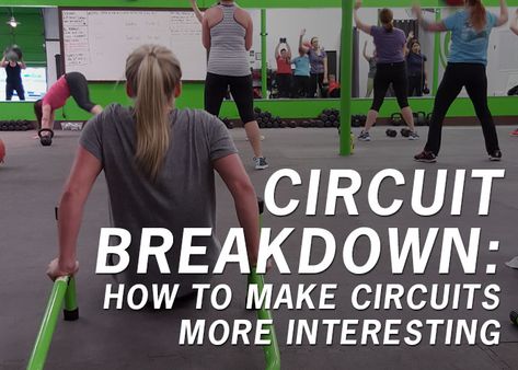 Circuit Breakdown: How to Make Circuits More Interesting | Bootcamp Ideas Bootcamp Workout Plan, Bootcamp Ideas, Volleyball Conditioning, Fitness Backgrounds, Circuit Training Workouts, Hiit Class, Training Ideas, Boot Camp Workout, Group Fitness Classes