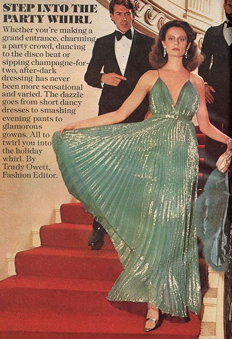 1970s Evening Wear, 70s Disco Photography, 70s Holiday Fashion, 1970s Red Carpet Fashion, Retro Party Dress 70s, 1970s Wedding Guest Dress, 1970s Formal Fashion, 70s Red Carpet Fashion, 1970s Dresses Disco