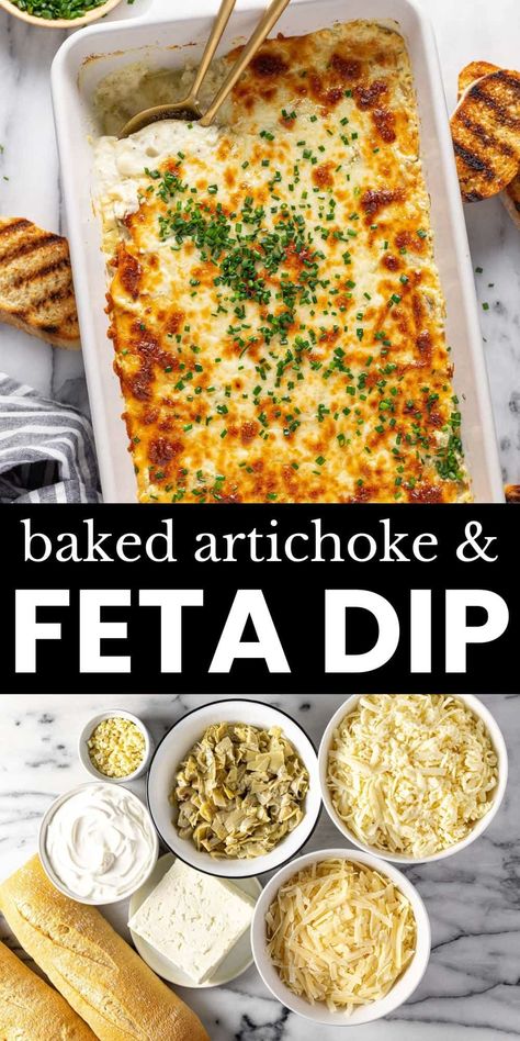 Creamy Baked Feta Cheese Dip Inspired By Charm Recipes, Feta Cheese Appetizers, Feta Dip Recipes, Feta Dishes, Chickpea Gnocchi, Recipes With Feta Cheese, Feta Cheese Dip Recipes, Baked Dip Recipes, Baked Feta Cheese