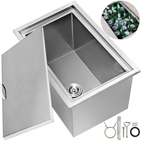 Cold Wine, Ice Bins, Ice Bin, Ice Chest Cooler, Outdoor Sinks, Ice Cooler, Ice Chest, Bottle Stand, Drain Pipe