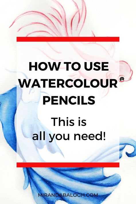 Water Soluble Pencil Art, Using Watercolour Pencils, How To Draw With Coloured Pencils, Watercolour Pencils Tutorial, How To Color Water With Colored Pencils, Watercolour Pencils For Beginners, How To Use Watercolour Pencils, Watercolor Pencil Art Ideas Inspiration, Watercolor Pencils For Beginners