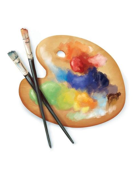 Studio Art Room, Art Room Classroom, Artist Palette, Pallet Painting, 자수 디자인, Art Et Illustration, Paint Palette, Studio Art, Portrait Art