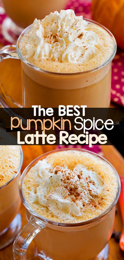 How To Make The Best Starbucks Pumpkin Spice Latte Recipe Clean Pumpkin Spice Latte, Starbucks Psl Recipe, Pumpkin Spice Latte No Coffee, Cold Brew Pumpkin Spice Latte, Healthy Pumpkin Spice Coffee, Punkin Spice Coffee, Psl Recipe Starbucks, How To Make A Psl At Home, Pumpkin Espresso Drinks