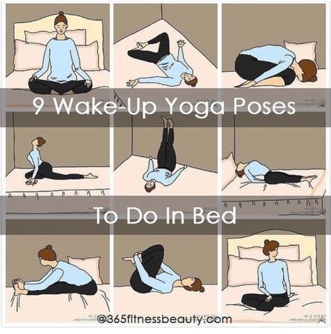 Yoga For Waking Up, Yoga Poses For Waking Up, Yoga Poses To Wake Up, Stretches To Do In Bed In The Morning, Yoga In The Morning Wake Up, Morning Stretches Wake Up Beds, Yoga Poses To Do In Bed, Yoga Poses In Bed, Easy Wake Up Stretches