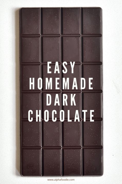 Homemade Milk Chocolate, Milk Chocolate Recipes, Chocolate Bar Recipe, Homemade Dark Chocolate, Dark Chocolate Recipes, Vegan Chocolate Bars, Chocolate Benefits, Healthy Dark Chocolate, Homemade Chocolate Bars