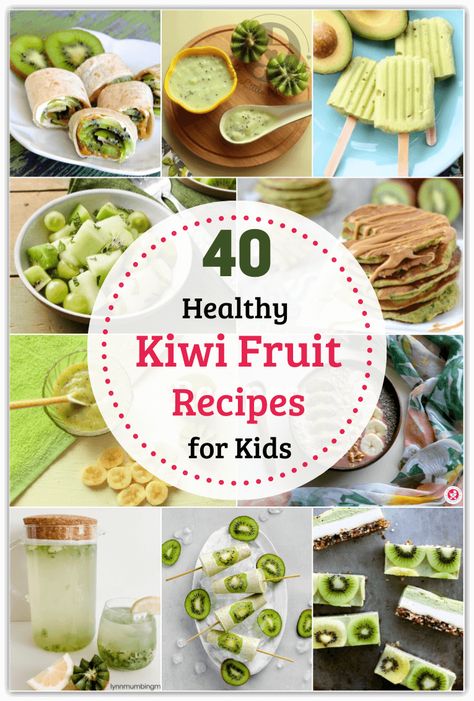 40 Healthy Kiwi Fruit Recipes for Babies and Kids Kiwi Fruit Recipes, Kiwi Snacks, Fruit Recipes For Kids, Apple Baby Food, Recipes For Babies, Kiwi Recipes, Kiwi Berries, Baby Food Chart, Healthy Probiotics