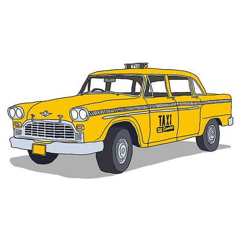 New York Taxi Taxi Driver Tattoo, Taxi Tattoo, Taxi Driver Drawing, Taxi Cab Tattoo, Taxi Cartoon, Taxi Sketch, Taxi Drawing, Taxi Clipart, Nyc Taxi Drawing