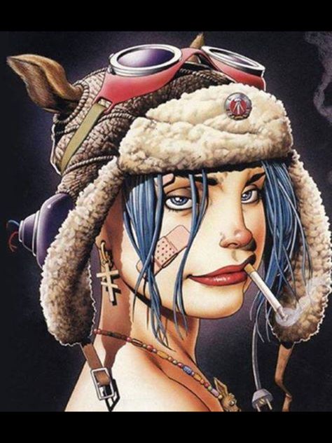 Brian M Viveros Tank Girl Art, Arte Pin Up, Jamie Hewlett, Diesel Punk, Art Tumblr, Bd Comics, Tank Girl, Geek Culture, Dieselpunk