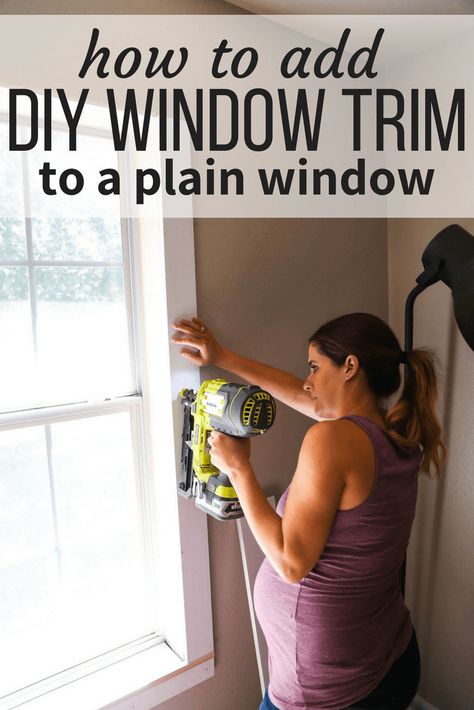 Diy Window Frame, Diy Window Trim, Interior Window Trim, Diy Trim, Window Molding, House Trim, Window Casing, Salon Suites, Interior Windows