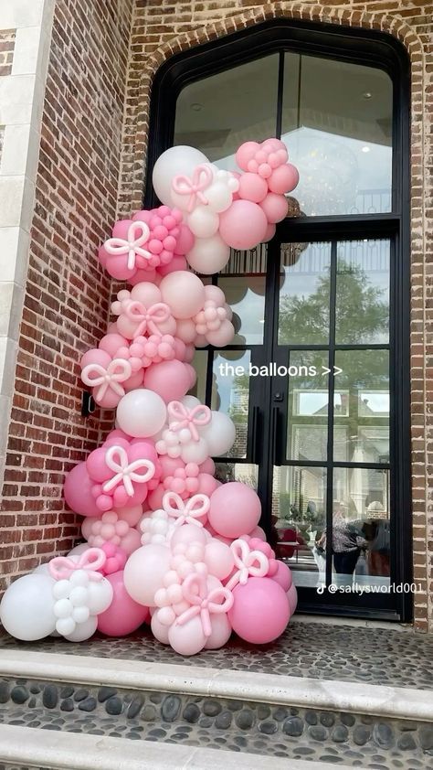 Bow Themed Birthday Party Aesthetic, Bow Bid Day Theme, Loveshack Fancy Birthday, Tea Party Bid Day, Bow 1st Birthday Party, Fancy Friendsgiving, Birthday Bid Day Theme, 17th Birthday Ideas Themes, Coquette Bday