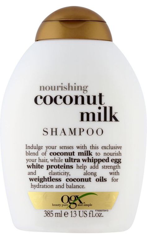 Coconut shampoo Ogx Coconut, Ogx Coconut Milk, Ogx Shampoo, Coconut Milk Conditioner, Coconut Milk Shampoo, Egg White Protein, Coconut Shampoo, Hair Milk, Frizz Free Hair