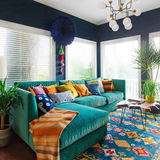 Have y’all seen Jonathan Adler’s new collection, @NowHouseByJonathanAdler available exclusively on @AmazonHome? They have so many fun… Furnitur Ruang Keluarga, Hiasan Bilik Tidur, Colourful Living Room, Bohemian Living, Trendy Home, Design Living Room, Boho Living Room, A Living Room, Home Fashion