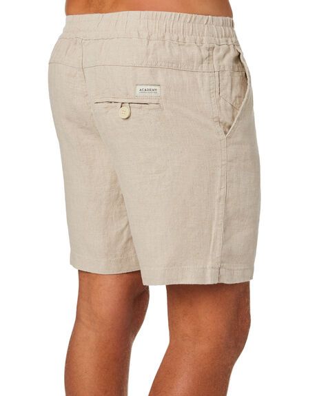 Academy Brand Riviera Mens Linen Short - Oatmeal | SurfStitch Linen Shorts For Men, Mens Linen Shorts, Guys Fashion Casual, Mens Shorts Outfits, Smart Casual Men, Linen Men, Mens Linen, Organic Cotton Clothing, Sharp Dressed Man