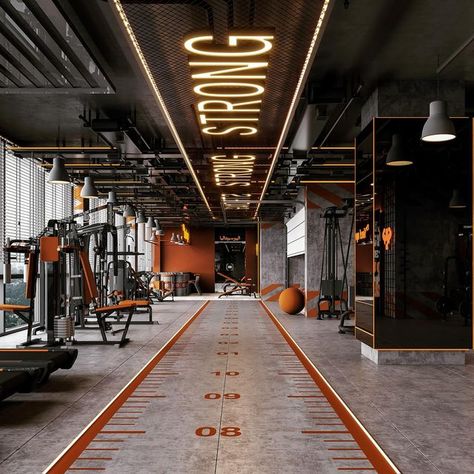 Evento Designs on Instagram: "Gym design Design and build by 𝗘𝘃𝗲𝗻𝘁𝗼 𝗗𝗲𝘀𝗶𝗴𝗻𝘀 @cameleon.fitout  ▪️for inquiries contact us • Egypt +2 01000009395 • Dubai +971 50 657 3929 • ksa +966 544804387 ▪️Our branches  🇪🇬Egypt- 🇦🇪UAE- 🇸🇦KSA  —New Cairo (Head office) beside midtown mall —Mansoura above CIB bank —Cameleon Dubai  1403 The Citadel , Business Bay , Dubai —Sheikh Zayed city — Riyadh  —New Damietta  —El ma7ala el kubra - Alex - Tanta - Kafr el sheikh (implementation team)  #architecture #interiordesign #exteriordesign #Art #home #design #luxury #DUBAI #newcairo #mivida  #classy #inspiration #katameyadunes  #lamirada  #mountainview  #patio #uptown #waterway #cairo #egypt #alex #mansoura #decor #designer #UAE #tanta #goals #construction #building #hotel" Cool Gym Interior, Office Gym Design, Gym Lobby Design, Commercial Gym Design Ideas, Modern Gym Exterior, Gym Ceiling Design, Gym Studio Design, Luxury Gym Interior, High End Gym Design