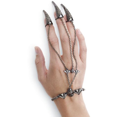 Claw Finger Bracelet ($30) ❤ liked on Polyvore featuring jewelry, bracelets, rings, bracelet jewelry, claw bracelet, gothic pendant, gothic jewelry and celtic jewelry Claw Jewelry, Celtic Bracelet, Finger Bracelets, Gothic Pendant, Bohemian Style Jewelry, Celtic Pendant, Rings Accessories, Goth Jewelry, Boho Chic Jewelry