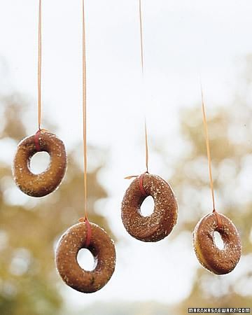 Donuts on a String - fun game alternative to bobbing for apples! Pasteles Halloween, Halloween Infantil, Bobbing For Apples, Harvest Party, Games Diy, Masks Diy, Halloween Recipe, Halloween Activities For Kids, Crafts Halloween