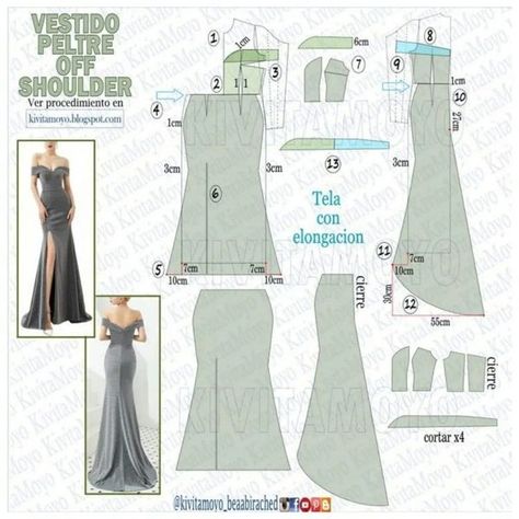 Stitch Tips for you Mermaid Dress Pattern, Mermaid Skirt Pattern, Drape Dress Pattern, Pola Blus, Pola Rok, Maxi Dress Pattern Sewing, Wedding Dress Sewing Patterns, Wrap Dress Sewing Patterns, Prom Dress Pattern