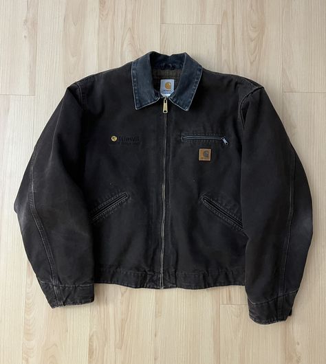 Vintage vintage carhartt detroit jacket coffee brown | Grailed Carhartt Workwear Jacket, Detroit Carhartt Jacket, Carhartt Jacket Black, Carhartt Detroit Jacket Outfit Men, Detroit Jacket Outfit Men, Work Jacket Outfit Men, Vintage Carhartt Jacket Outfit, Carhartt Jacket Outfit Men, Carhartt Detroit Jacket Outfit