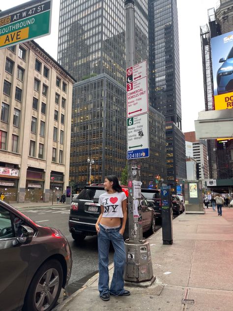 nyc, new york city, new york, nyc girl, new york girl, i love new york shirt, i ❤️ ny shirt, y2k low rised denim jeans, thrifted jeans, calvin klein underwear, black adidas sambas, asian, 08, new york aesthetic, nyc aesthetic, city girl, city girl aesthetic Las Vegas, Nyc Girl Aesthetic, City Girl Aesthetic, Fashion Style Guide, Nyc Pics, New York City Pictures, Nyc Fits, Nyc Baby, New York Outfits