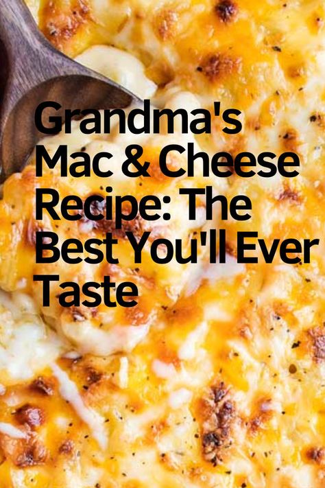 There’s nothing like Grandma’s cooking, and this mac and cheese recipe is proof of that. Handed down through generations, this recipe is the epitome of comfort food. With its rich, creamy cheese sauce and perfectly cooked pasta, it’s a dish that brings back cherished memories of family gatherings and home-cooked meals. If you’ve been searching for the best mac and cheese you’ll ever taste, look no further. Click now to get the full recipe and bring a piece of Grandma’s kitchen into your home. Recipe Tin Eats Mac And Cheese, Grandma Mac And Cheese Recipe, Classic Mac And Cheese Recipe, Rich Mac And Cheese, Cheese Sauce For Mac And Cheese Homemade, Mac And Cheese With Queso Blanco, Home Made Mac And Cheese Easy Crock Pot, Best Easy Baked Mac And Cheese, Classic Macaroni And Cheese