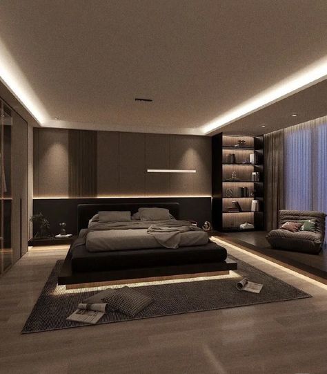 Aesthetic Light Fixtures, Stairs Wall Art, Luxurious Bedroom Decor, Bedroom Stairs, Home Maintenance Tips, Luxury Room Bedroom, Big Bedrooms, Bedroom Interior Design Luxury, Modern Luxury Bedroom