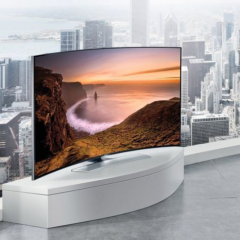 Curved Tvs, Tv Screen, Tech Toys, 4k Tv, Samsung Tvs, Tv Led, Cool Tech, Cool Technology, Home Cinemas