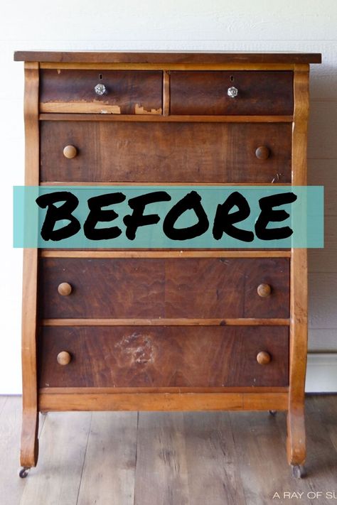 Glaze Over Chalk Paint, Navy Blue Dresser, How To Paint Furniture, Blue Dresser, Diy Furniture Decor, Learn How To Paint, Diy Furniture Renovation, Furniture Rehab, Painted Dresser