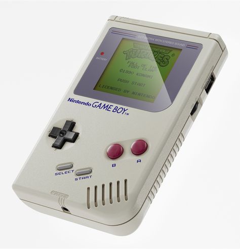 ArtStation - 1990 - Original Nintendo GAME BOY Vintage Gameboy, Old Game Consoles, Nintendo Gameboy Advance Sp, Retro Nintendo, Gameboy Advance Sp, Retro Console, Nintendo Dsi, Original Nintendo, Nintendo Ds Lite