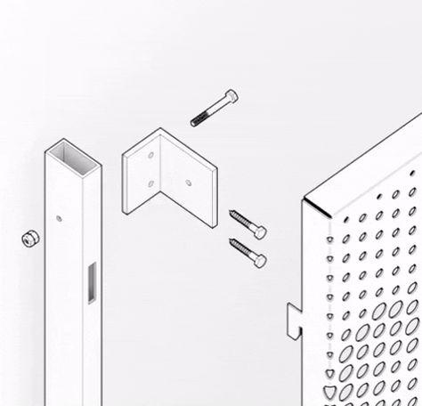 Perforated Facade Design, Perforated Metal Interior, Perforated Metal Cladding, Perforated Facade Architecture, Perforated Steel Facade, Perforated Metal Panel Design, Perforated Metal Facade Detail, Perforated Panel Facade, Metal Cladding Detail