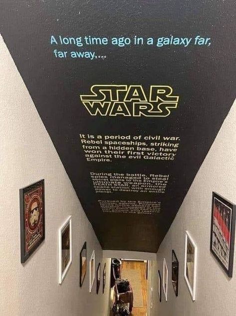 Star Wars Basement, Star Wars Room, Galactic Empire, Star Wars Pictures, Movie Room, Star Wars Memes, Long Time Ago, My Dream Home, Future House