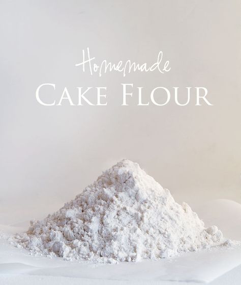 Homemade Cake Flour~  Easy, Cheap, and Fast!  Pin now and use later! :) Homemade Cake Flour, I Am Baker, Homemade Cooking, Homemade Cake, Cupcake Cake, Cake Frosting, Baking Flour, Diy Cake, Cake Flour