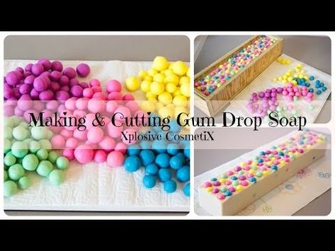 Diy Soap Recipe, Gum Drop, Cold Process Soap Recipes, Soap Tutorial, Coconut Soap, Soap Craft, Christmas Soap, Homemade Soap Recipes, Gum Drops