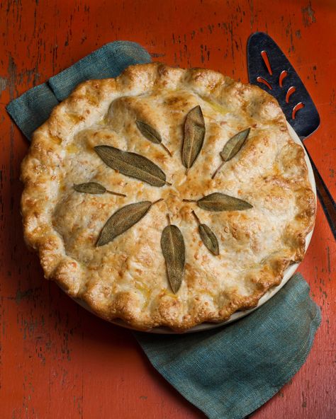 Pork And Apple Pie, Apple Pie And Cheddar Cheese, Farmhouse Pork And Apple Pie, Sourdough Apple Pie Crust, Pilsbury Crust Apple Pie, Sage Rolls, Apple And White Cheddar Tart, Meat Pie Recipe, Best Buffet