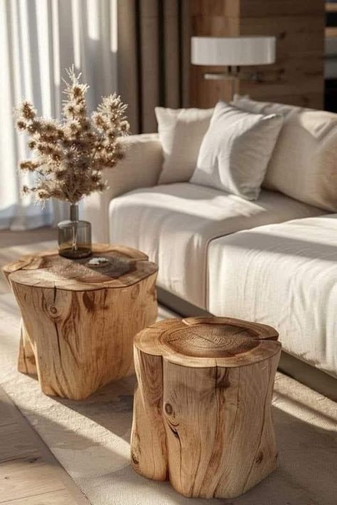 Rustic Decor Ideas, Modern Rustic Living Room, Modern Rustic Decor, Minimalist Kitchen Design, Modern Couch, Rustic Living, Decoration Inspiration, Modern Room, Handmade Furniture