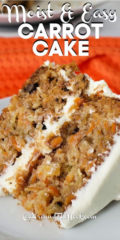 Best Carrot Cake Ever Allrecipes, Carrot Cake Recipe From Scratch, Carrot Cake Recipe Homemade, Carrot Cake Recipe Easy, Homemade Carrot Cake, Moist Carrot Cakes, Easy Carrot Cake, Simple Pantry, Pantry Ingredients