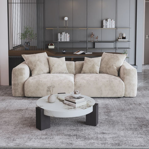 Deep sectional sofa