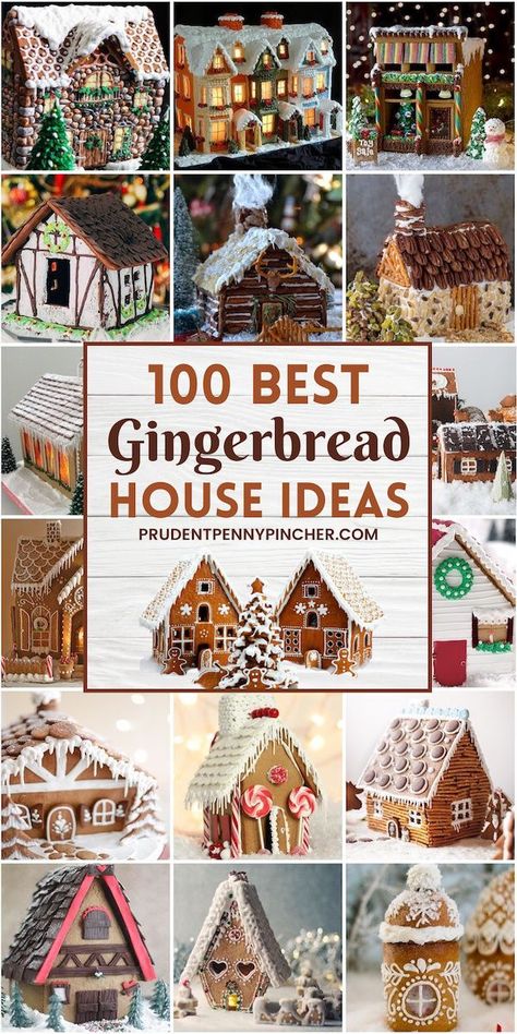 Best Gingerbread House, Christmas Gingerbread Houses, Gingerbread House Icing, Easy Gingerbread House, Homemade Gingerbread House, Gingerbread House Ideas, Gingerbread House Candy, Ginger Bread House Diy, Cool Gingerbread Houses