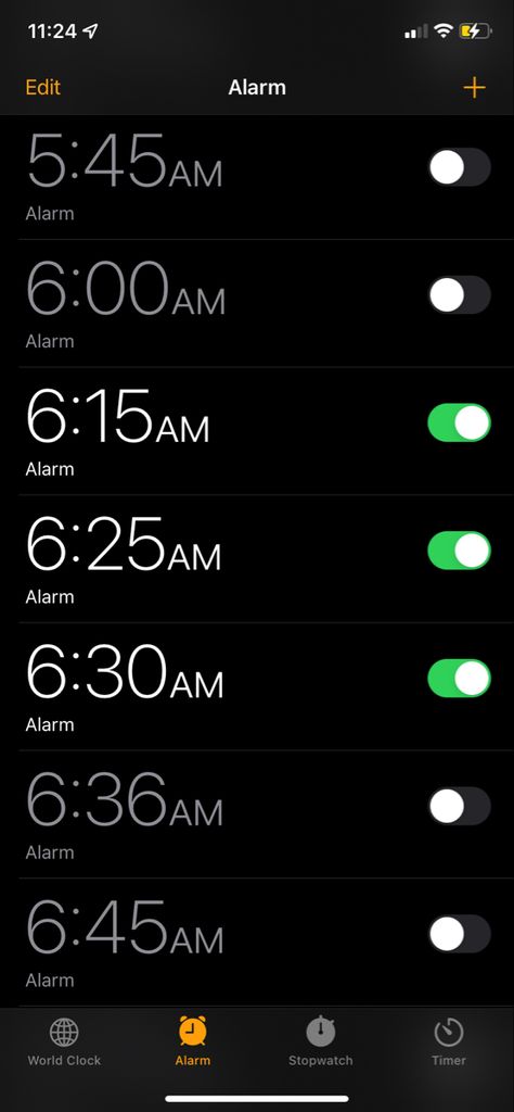 Various alarms set for 6:15 am, 6:25 am, and 6:30 am. This is about back to school early mornings. Work Vision Board, Morning Gym, School Goals, Goal Board, Sleep Early, Vision Board Manifestation, Sleep Problems, Prayer Board, Body Love