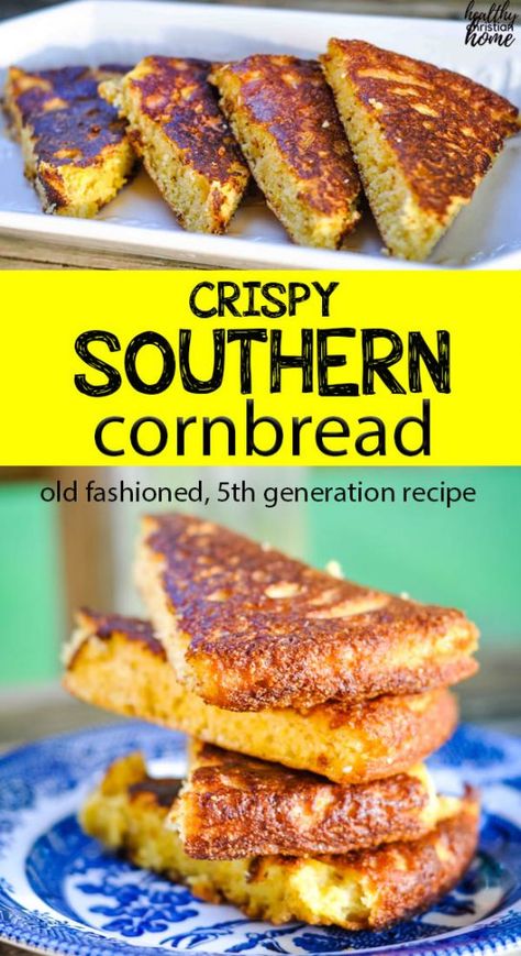 Bisquick Cornbread, Southern Cornbread Recipe, Southern Cornbread, Cornbread Recipe, Cast Iron Recipes, Corn Bread Recipe, Southern Cooking, Food Blogs, Cast Iron Skillet