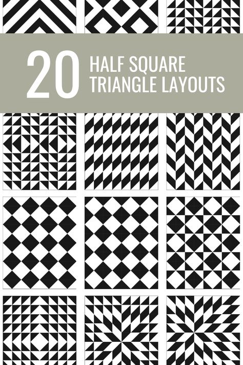 Discover a world of quilting fun with our top 20 Half Square Triangle Quilt Layouts! This guide provides a colorful journey 🌈 to your next masterpiece. Get your sewing machine and fabric 🧵 ready for a crafty adventure! Perfect for all you creative quilting enthusiasts 🎨🔲. Equilateral Triangle Quilt Pattern Free, Quarter Triangle Square, Half Square Triangle Baby Quilts Pattern, Triangle Pattern Quilt, Half Square Triangle Quilt Layouts, Half Square Triangle And Four Patch Quilts, Half Square Triangle Quilts Pattern Baby, Hst Quilt Patterns Layout Half Square Triangles, Hst Patterns Quilt