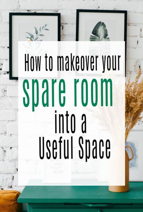 A look at spare room makeover ideas  to help you transfrom your spare room in to  a really useful space and place within your home - whee that be a yoga room, home office, writing room or guest room    #spareroom #guesrtroom #makeover #abeautifulspace Spare Bedroom Storage Room, Extra Room Space Ideas, Ideas For A Spare Bedroom, Small Bedroom Turned Into Tv Room, Spair Room Ideas, Ideas For Spare Room Inspiration, Spare Room Makeover, Small Flex Space Ideas, Turning A Bedroom Into A Den