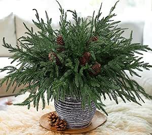 Diy Garland Wreath, Diy Greenery, Pine Cone Christmas Decorations, Large Pine Cones, Fake Greenery, Christmas Tree Clear Lights, Small Pine Cones, Vase With Branches, Green Centerpieces