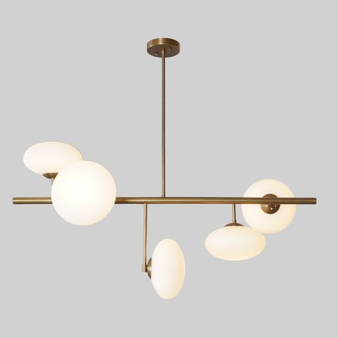 Modern Brass 5 Globe Linear Modern Raw Brass Sputnik chandelier light Fixture Globe Linear Chandelier, Sputnik Light Fixture, Chandelier Brass, Brass Ceiling Lamp, Handmade Chandelier, Brass Ceiling Light, Brass Ceiling, Globe Light, Brass Wall Lamp