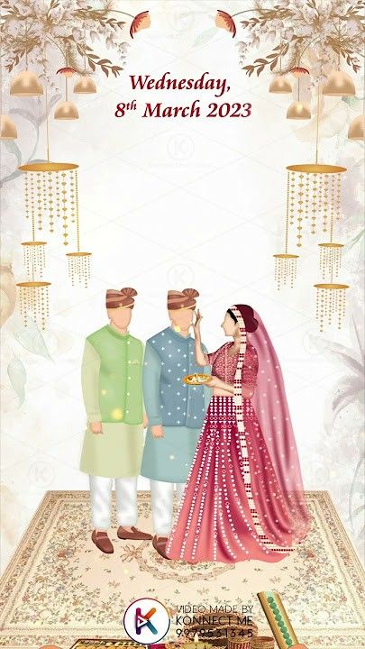 Mayra Invitation Card Template, Bhaat Function Invitation Card, Mayra Invitations, Mayra Function Invitation Card, Baraat Illustration, Bride Cartoon, Cartoon Wedding Invitations, Hindu Wedding Invitation Cards, Digital Wedding Invitations Templates