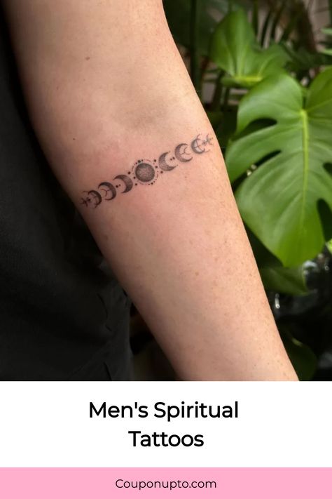 Men's Spiritual Tattoos Spiritual Tattoo Ideas For Men, Leg Tattoo Men Spiritual, Meditating Tattoo Men, Spiritual Balance Tattoo, Spiritual Sleeve Tattoo Men, Mens Spiritual Tattoos, Meditation Tattoo Men, Higher Power Tattoo, Higher Self Tattoo